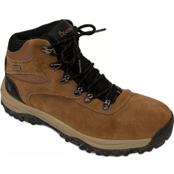 Bearpaw Men’s Brown Leather Waterproof Hiking Boots